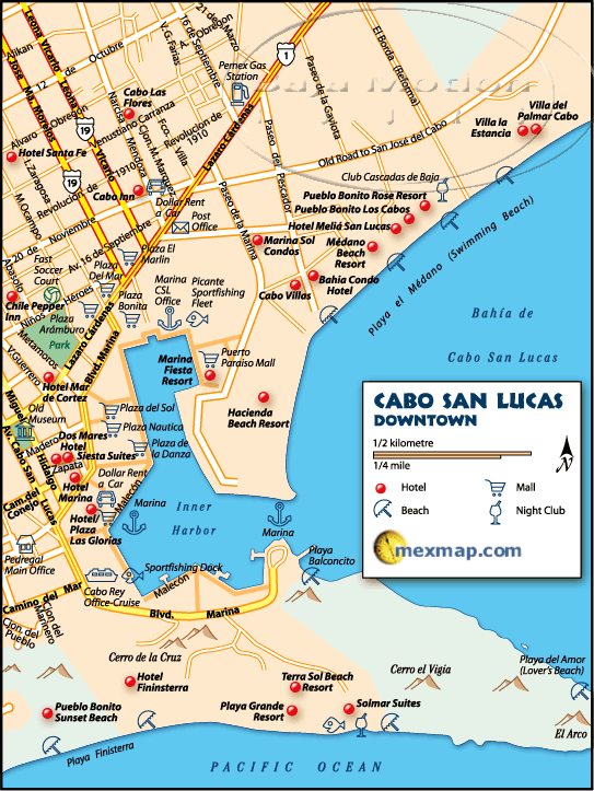 Vacations Cabo Hacienda Beach Club & Residences Area Map